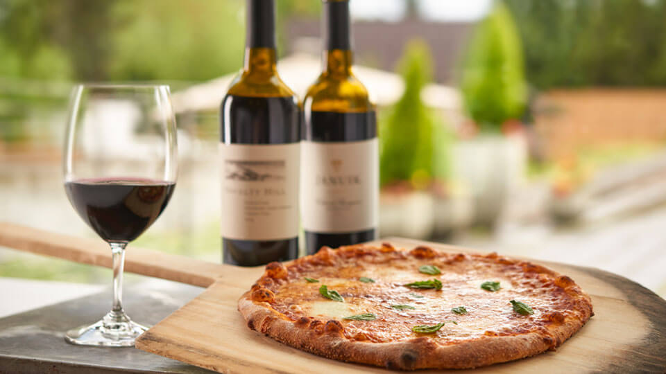 Pizza at Novelty Hill-Januik Tasting Room